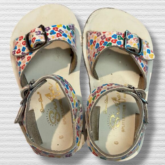 Saltwater Sandals Sun San Surfer - Floral - Play Condition Size 6 - Picture 9 of 9